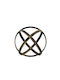 Artekko Solis Room Decorative Made of Metal 11.5x11.5x11.5cm