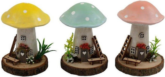 Pilz Haus Verschiedene Farben 10,5x10,5x13cm