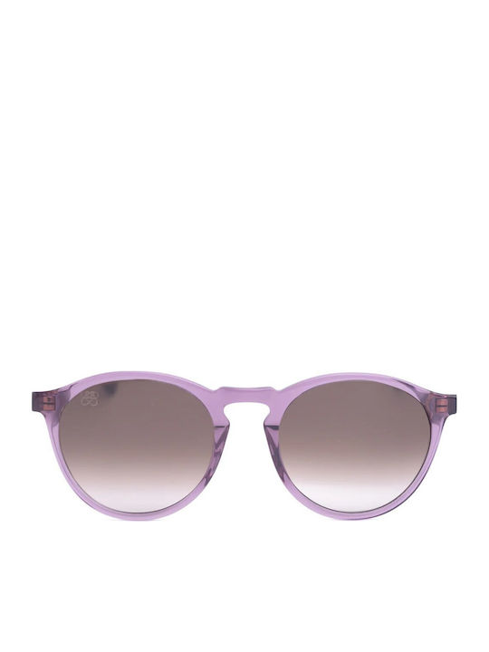 Faos Men's Sunglasses with Purple Horn-Rimmed Frame and Gradient Lenses 501873