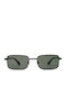 Faos Unisex Sonnenbrillen mit Silber Metallrahmen und Spiegel Gläser 501888