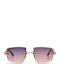 Am Eyewear Damen Sonnenbrille mit Gold Metallrahmen und Verlaufsfarbe Gläser 501796