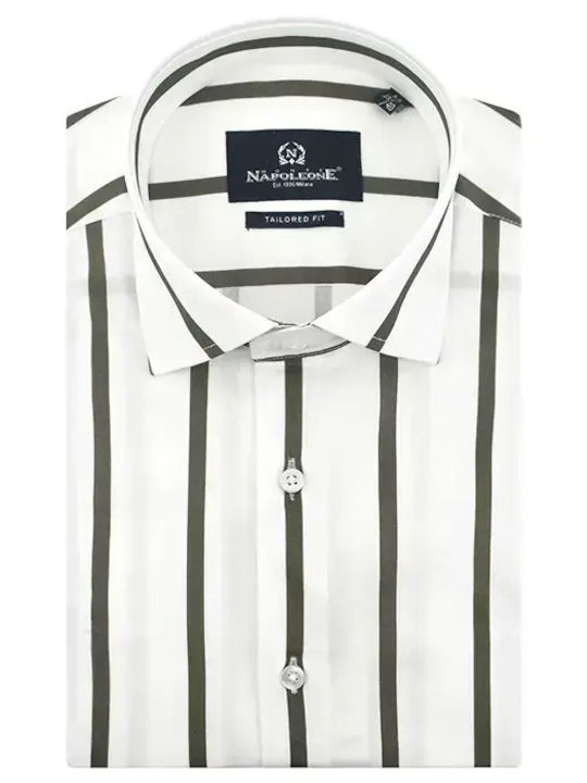 Monte Napoleone Short Sleeve Brown Shirt