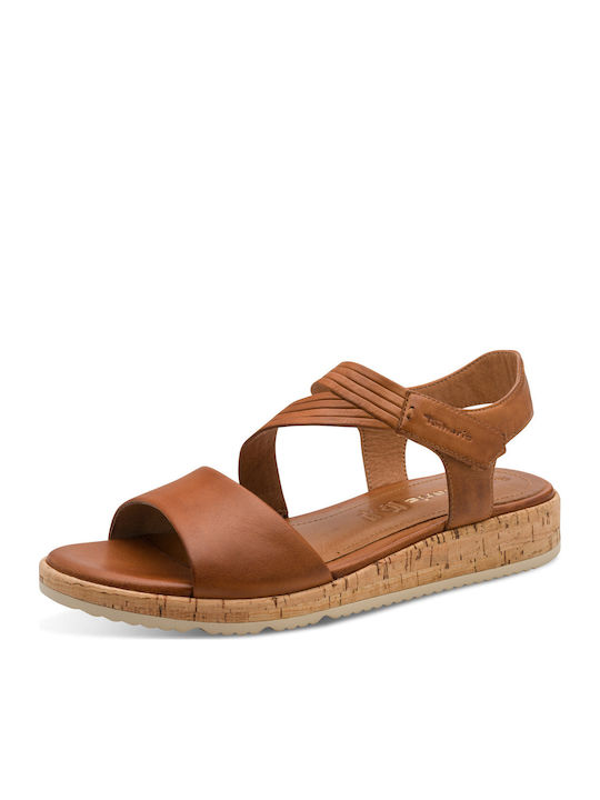 Sommer Damenplattformen Tabac Braun