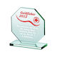 Engraved Glass Trophy + Paint Filling
