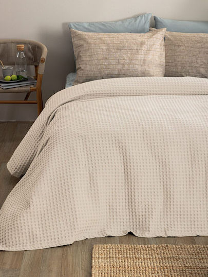 Palamaiki Marcie Pique Blanket Single 170x240cm Ecru