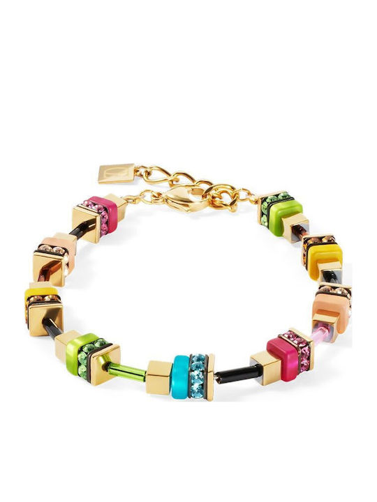 Coeur-de-lion Women's Steel Gold Plated Chain Bracelet 18.5cm