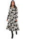 Summer Midi Shirt Dress Black