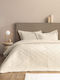 Palamaiki Wed104 Set Coverlets Double Microfiber Ecru 240x260cm