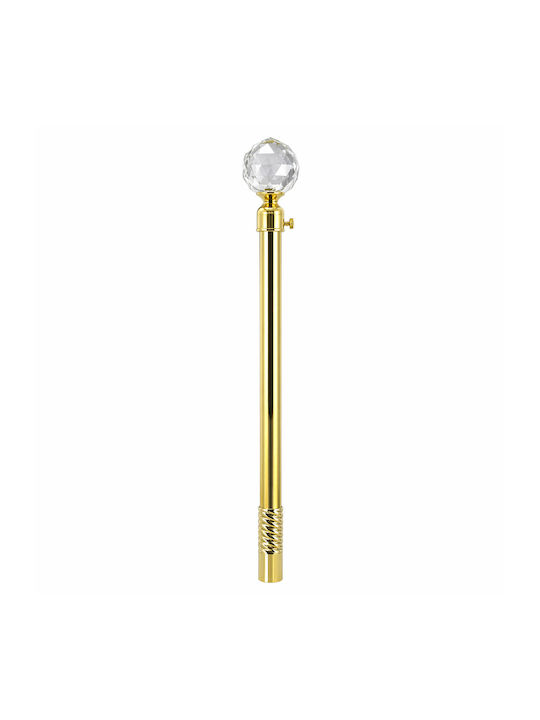Ausziehbare Metallische Vorhangstange Einzeln Φ16mm 70-120cm Gold