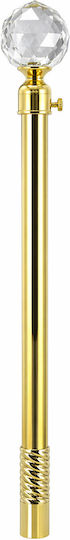 Bară Pliabilă Metalică Pentru Perdele Single Φ16mm 70-120cm Auriu