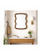 Next Wall Mirror with Beige Wooden Frame 60x80cm