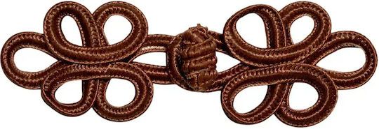 Decorative Fastener Pasmanteri Brown Dimension 8cm x 3cm 1 Piece