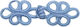 Decorative Fastener Pasmanteri Ribbon Light Blue Size 8cm x 3cm 1 Piece
