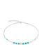 Coeur-de-lion Necklace From Gold Plated Steel Turquoise