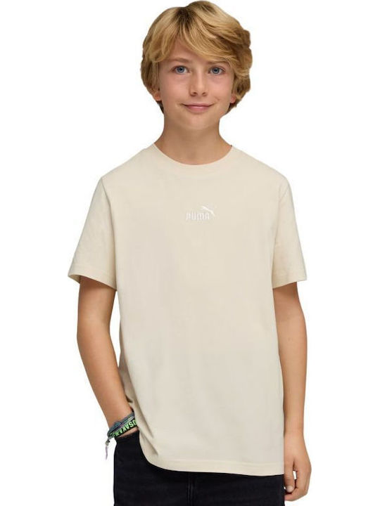 PUMA Kids T-shirt Beige Logo