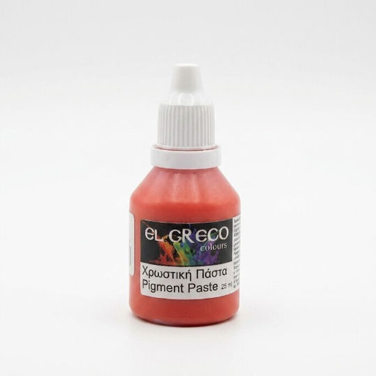 Χρωστική Πάστα Orange Benzimidazolone 25ml Υγρό Γυαλί Σκόνη Πορσελάνης Γύψο Τσιμέντο