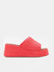 Summer Women's Platforms In Espadrille Style Red