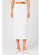 Midi Skirt White SL-22088JJ-26SK-White