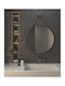 Rope Round Bathroom Mirror 70x70cm Beige