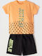 Kids Set with Shorts Summer 2 Pieces Orange