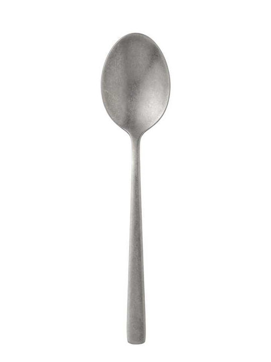 Yuk Set Of Silver Inox Dessert Ice Cream Spoons 12 Pieces