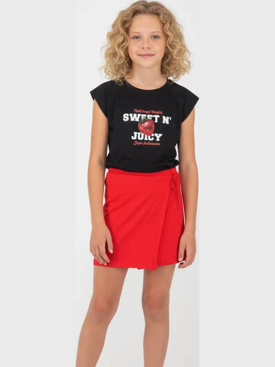 Joyce Kids Set with Skirt Summer 2 Pieces Black