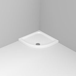 Ceramica Dolomite Semicircular Porcelain Shower Tray 80x80cm White