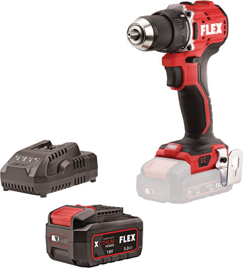 Flex DD 2G 18.0-EC LD C Двигател За Бормашина На Батерия Безчетков 18V 1x5Ah