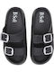 Women's Flip Flops in Style Sandals in Black Color 216/25002_MAΥΡΟ