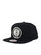 Mitchell & Ness Nba Team Logo Brooklyn Nets Snapback Cap Black