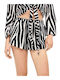 Gisela Women's Beachwear Shorts Black-Ivory