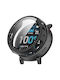 Techsuit Defense360 Pro Plastic Case with Tempered Glass in Black for Amazfit Active Max