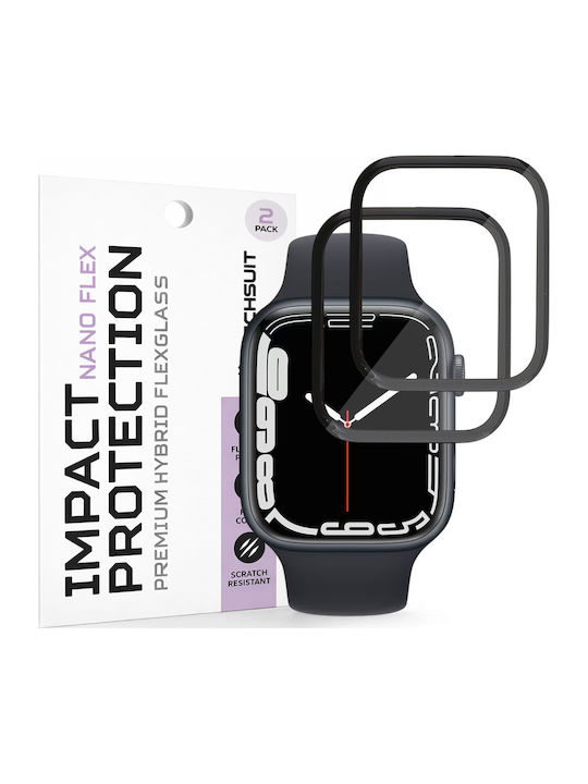 Techsuit Nano Flex Screen Protector για το Apple Watch 7 / 8 / 9 45mm 2τμχ