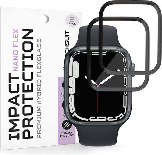 Techsuit Nano Flex Screen Protector για το Apple Watch 7 / 8 / 9 45mm 2τμχ
