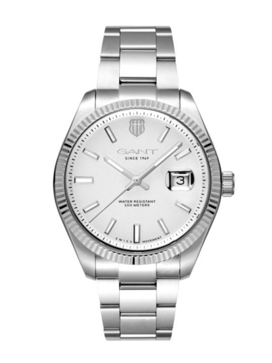 Gant Prestige Men's Watch 40.5mm Battery with Silver Stainless Steel Bracelet