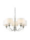 COSMOLight Chandelier Silver P05915NI-WH