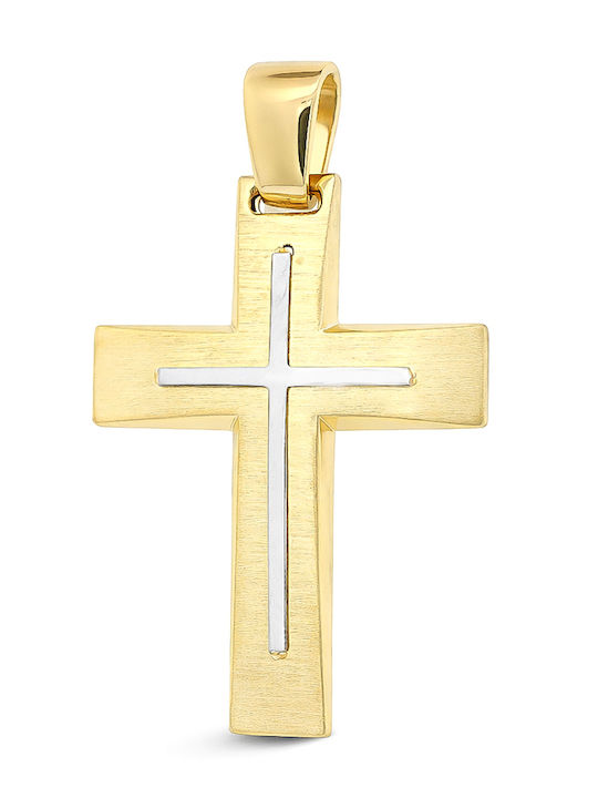 Daskalakis Men's 9K Gold Cross Without Chain