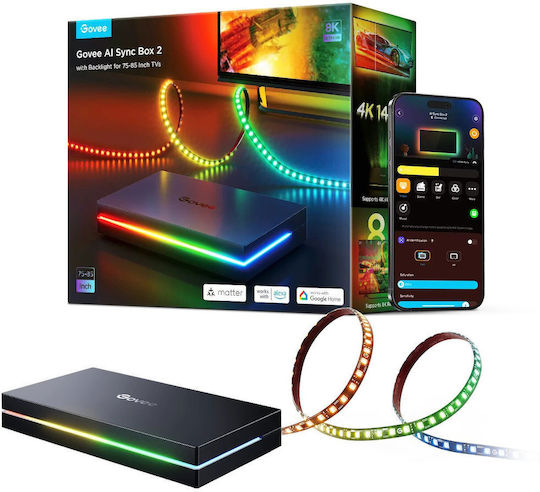 Govee H6604 Ai Sync Box 2 75-85 Инча Умен Синхронизиращ Ai Осветление