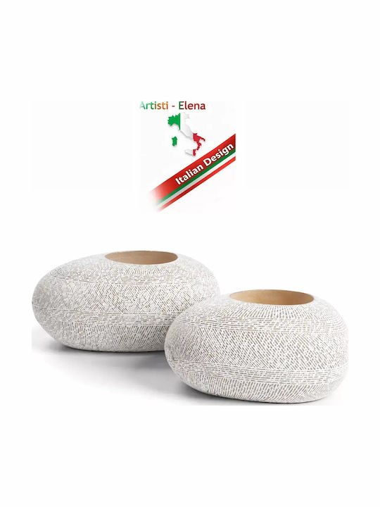 Set 2 Vaze Mari Decorative 80cm Ghivece Recipient Polirosină Beach Stone Bowl Pentru Exterior Set 2 Vaze Mari Decorative 80cm Ghivece Recipient Polirosină Beach Stone Bowl Pentru Exterior