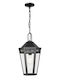 Moderne Wandmontierte Außenbeleuchtung Funchal P01156bk Schwarze Ip23 Verstellbare Kette