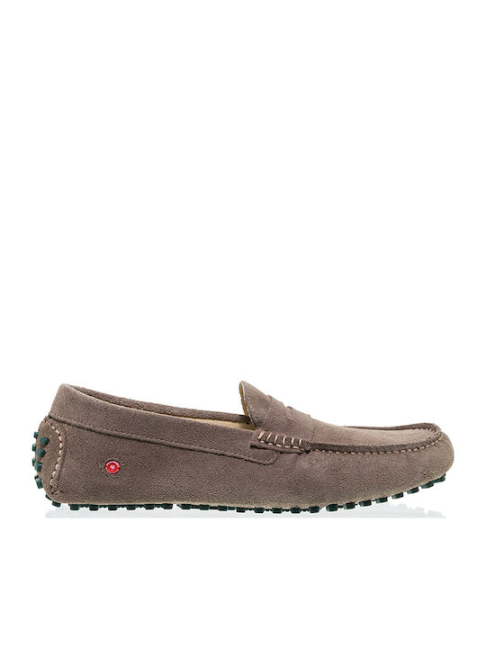 Robinson Leather Men's Loafers in Beige Colour