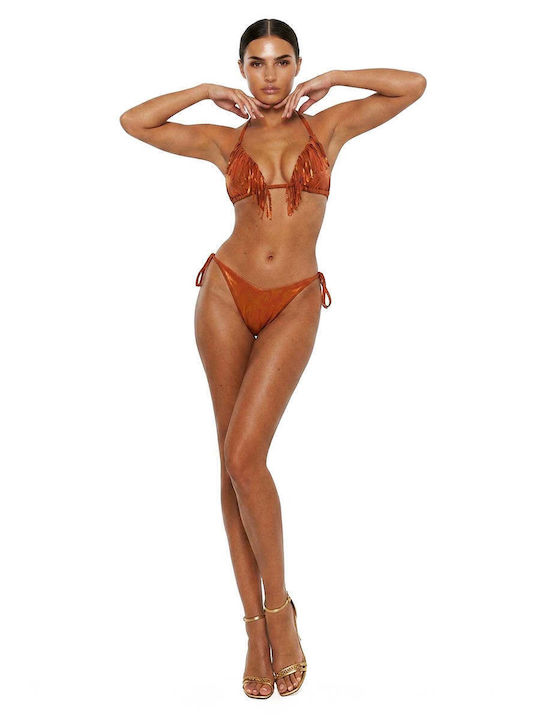 Bikini Τριγωνάκι Καφέ Μπρονζέ