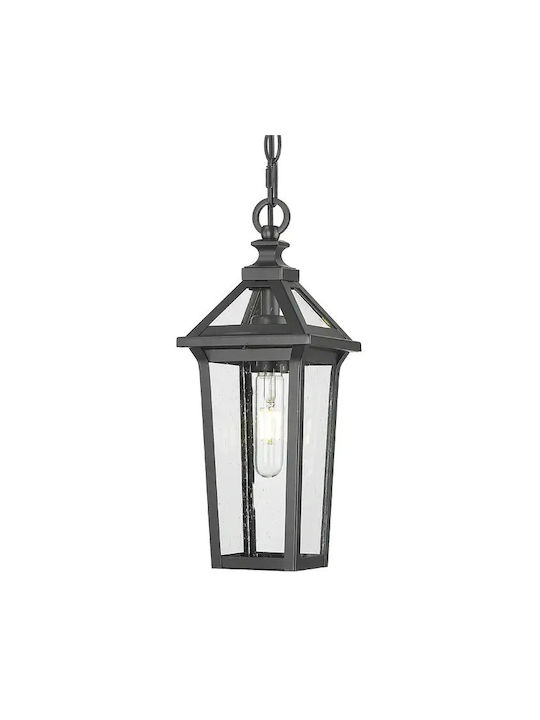 COSMOLight Außen-Deckenleuchte Anhänger E27 in Schwarz Farbe P01623BK