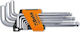 Beta 96bpc/sc9 Set 1 5-10mm 9 Angled Ball Head Allen Wrenches