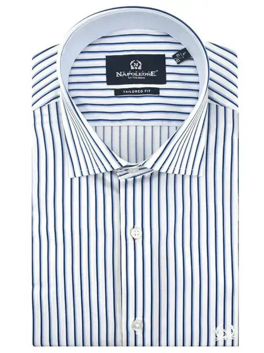 Monte Napoleone Long Sleeve Blue Shirt