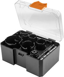 Neo Steel Hole Saws Carbide Tips 20 25 32 38 51 64 Mm 11 Pcs Set