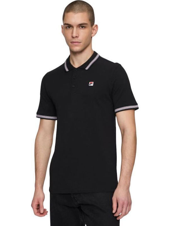 FILA Lubbeek Polo Short Sleeve Blouse Black