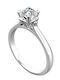 VTJ Einzelner Steine Ringe aus Silber mit Diamant