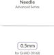 Gaahleri Ανταλλακτική Βελόνα 0.5mm Ghad-39/68