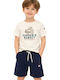 Kids Set with Shorts Summer 2 Pieces Blue